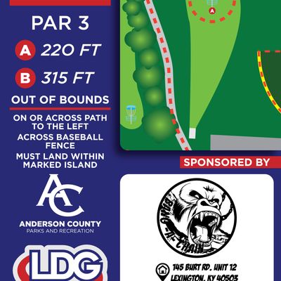 Tee Sign design for a recent course expansion we designed.
