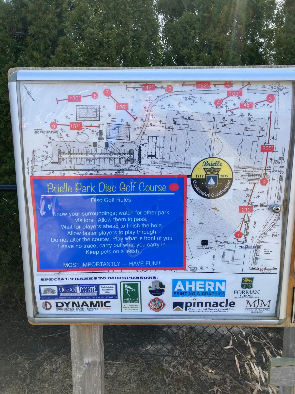 Brielle Park Brielle, NJ UDisc Disc Golf Course Directory