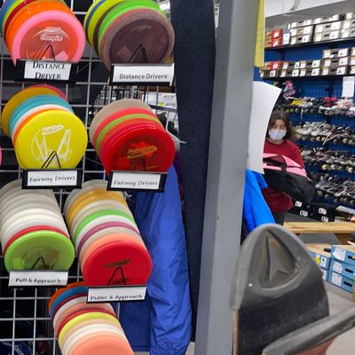 Decent selection of innova/gateway when in stock. Also sometimes has discraft in the summer.