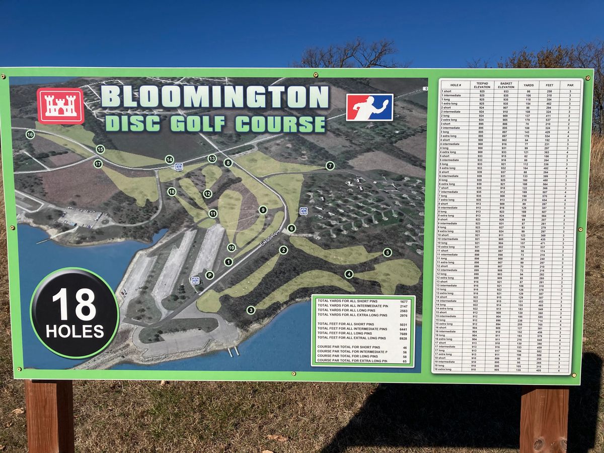 Bloomington DGC Clinton, KS UDisc Disc Golf Course Directory