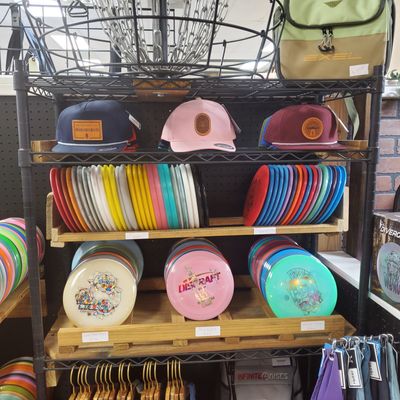 New discs and hats.