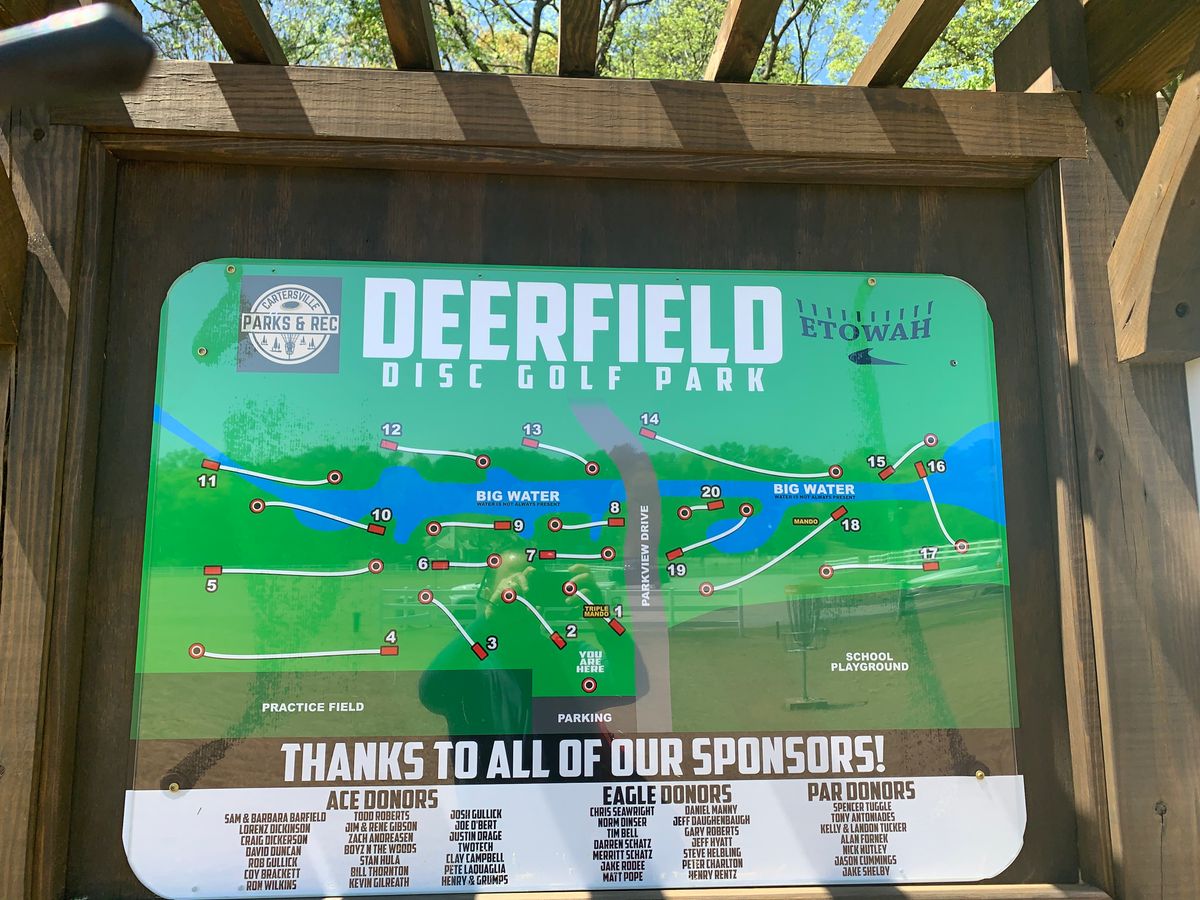 Deerfield Cartersville, GA UDisc Disc Golf Course Directory