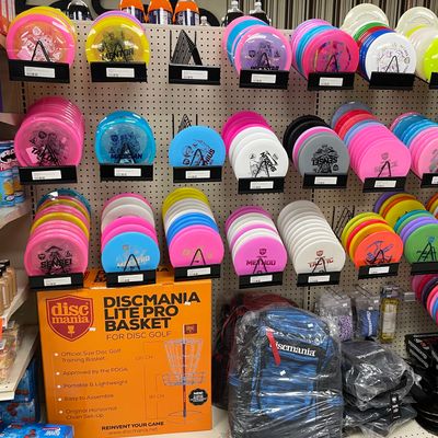 Large selection of Discmania.