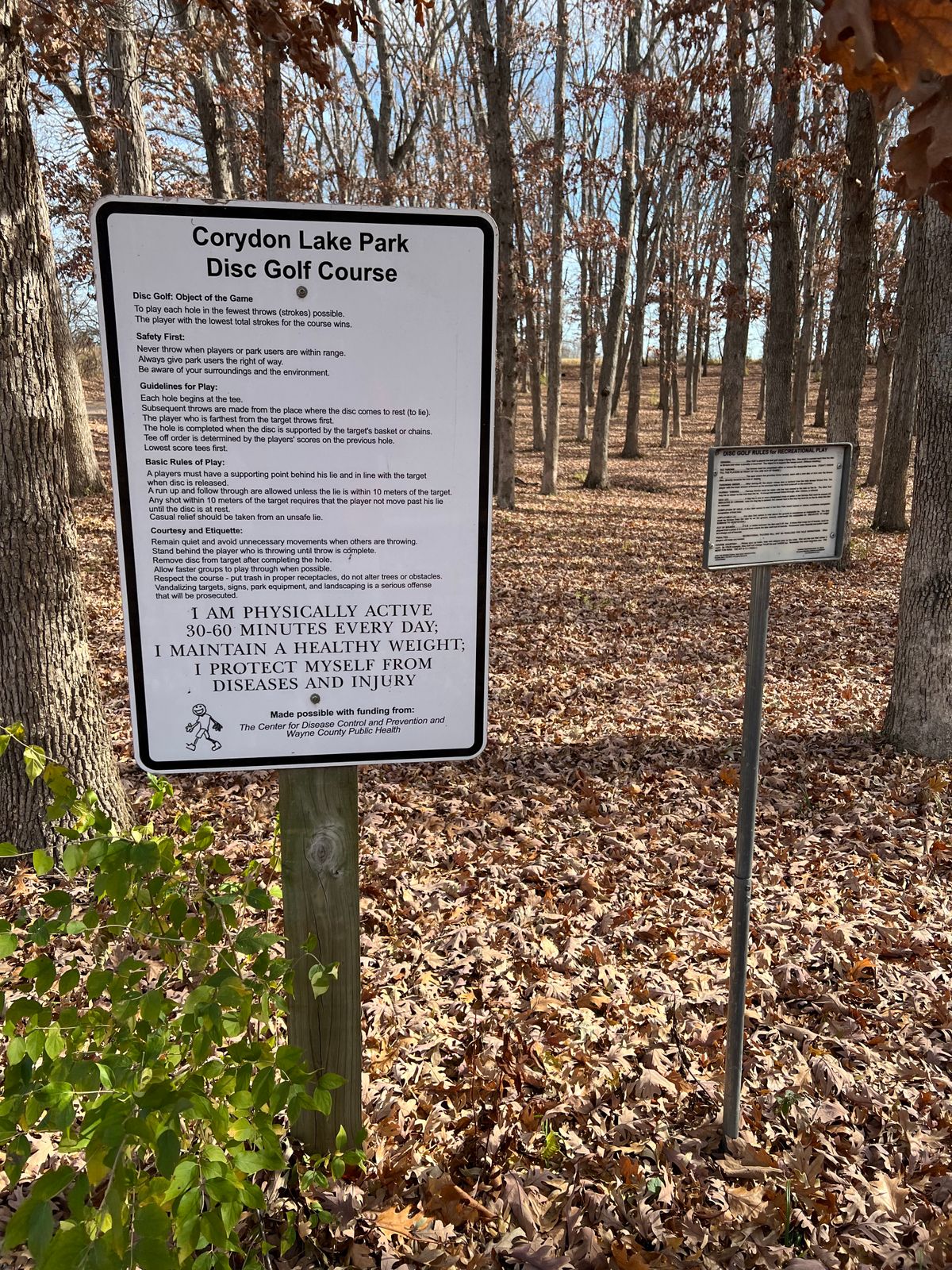 Corydon Lake County Park Corydon, IA UDisc Disc Golf Course Directory