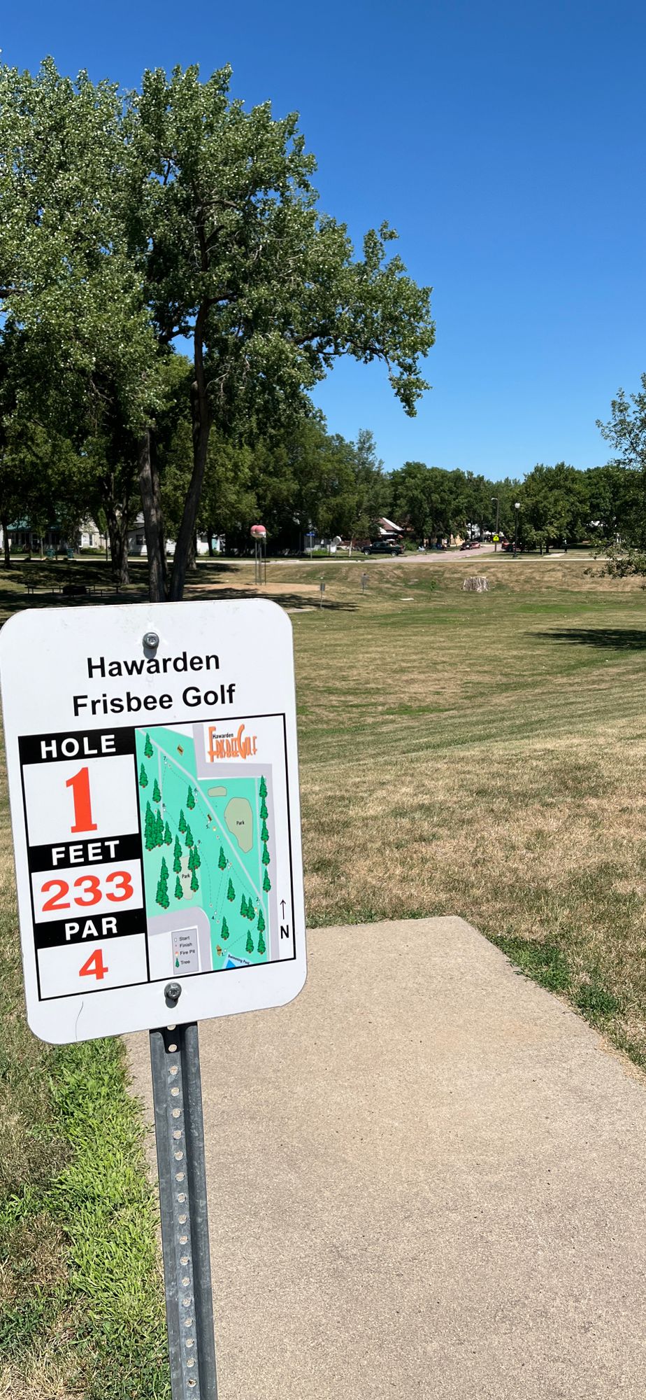 Central Park Hawarden, IA UDisc Disc Golf Course Directory