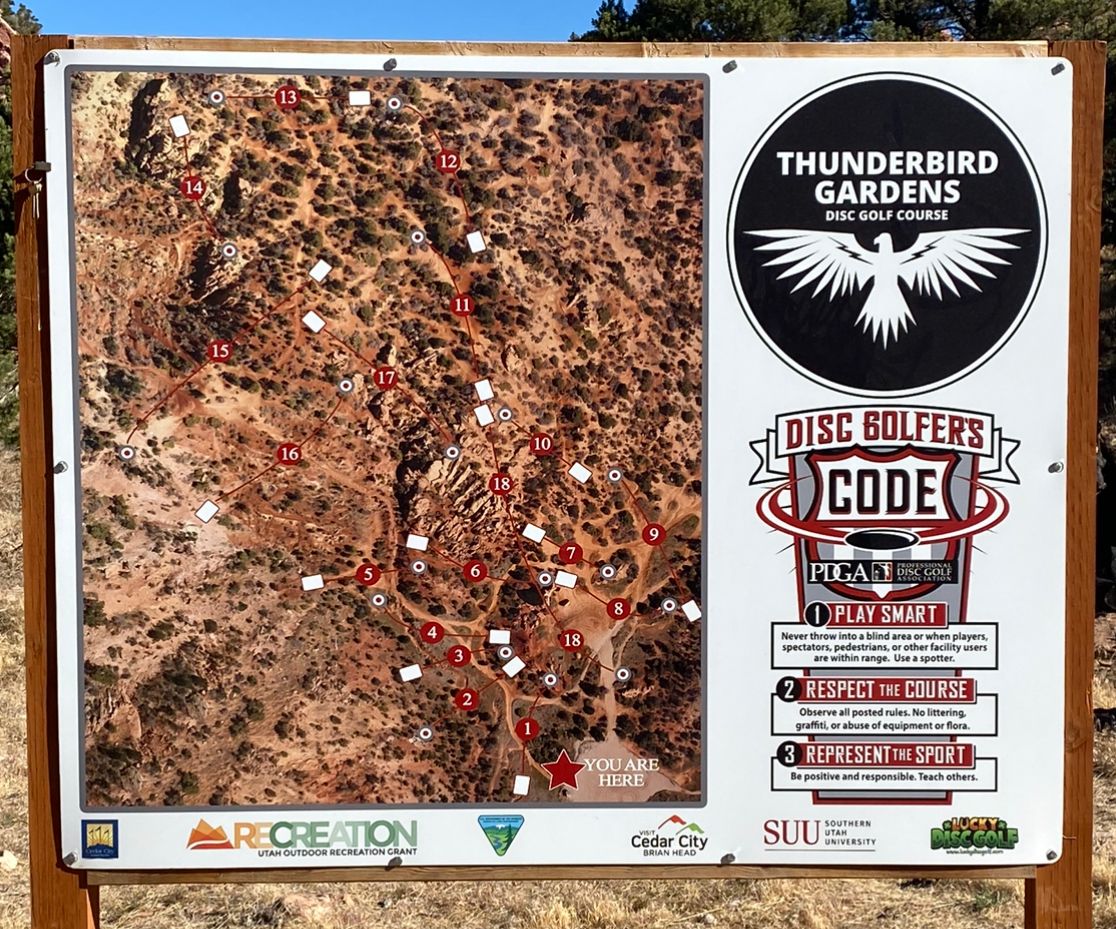 Thunderbird Gardens DGC Cedar City, UT UDisc Disc Golf Course Directory