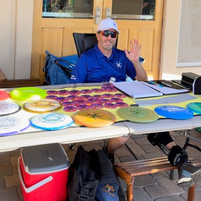 We bring our merchandise to our monthly and weekly events.