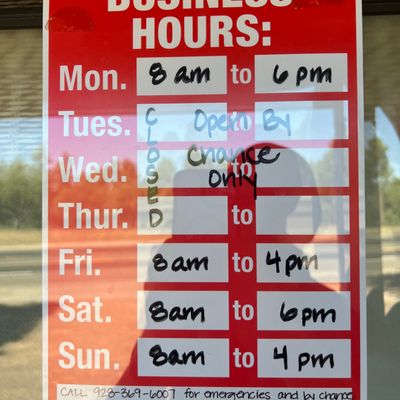 Hours current as of 10/03/23