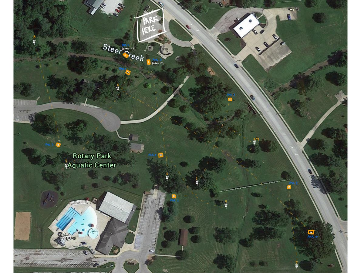 Rotary Park OLD RETIRED Kirksville, MO UDisc Disc Golf Course Directory