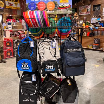 Good selection of bags for beginners and intermediate players.