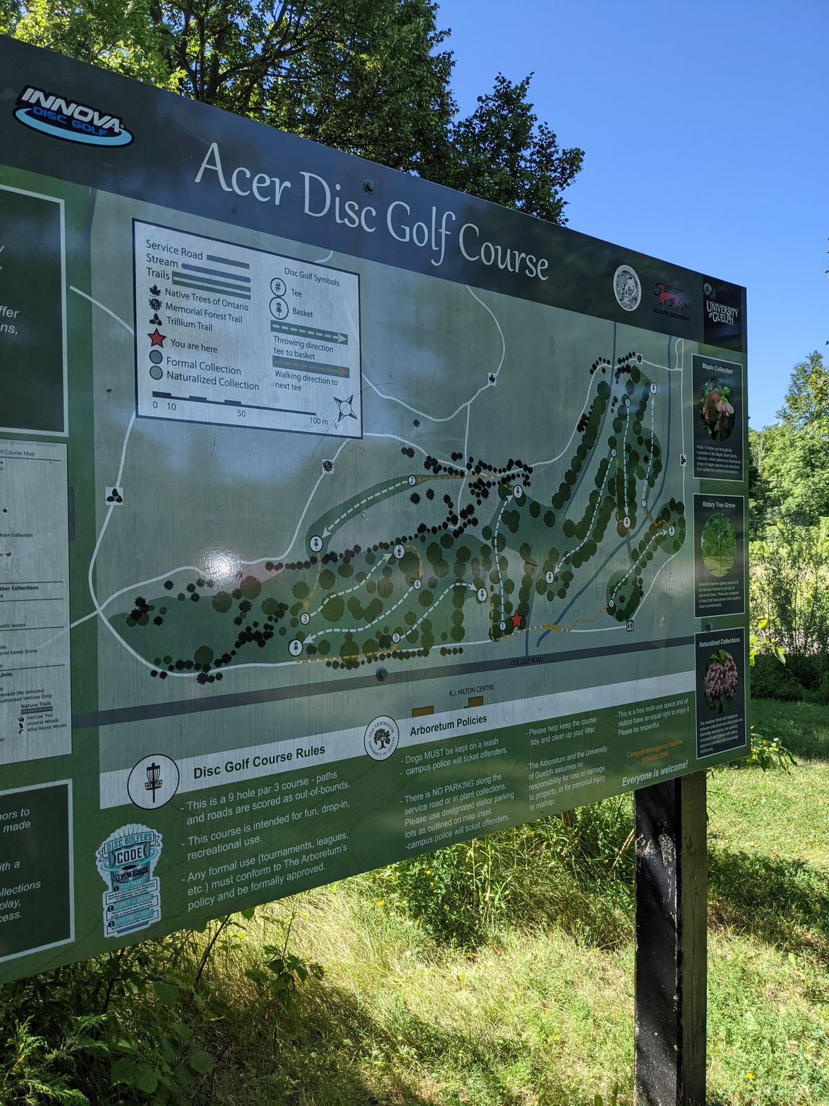 University of Guelph Arboretum Guelph, ON, Canada UDisc Disc Golf