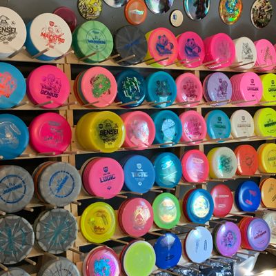 Disconnected disc golf supplies