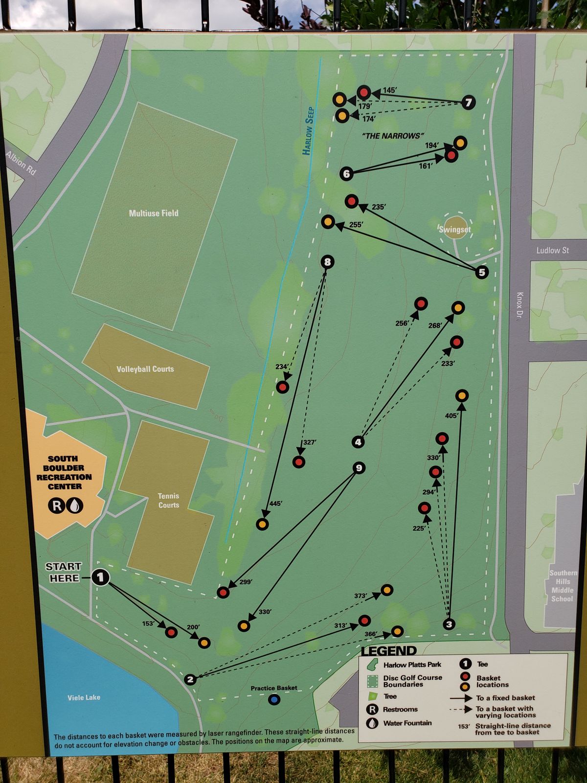 Harlow Platts Disc Golf Course Boulder, CO UDisc Disc Golf Course
