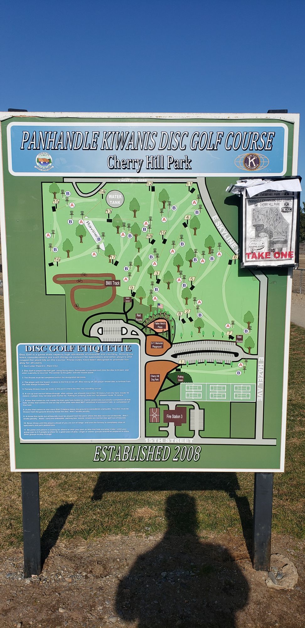 Cherry Hill Park Coeur d'Alene, ID UDisc Disc Golf Course Directory