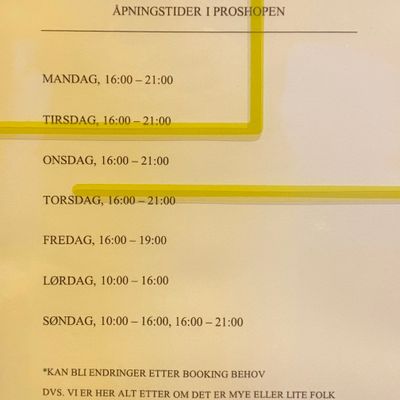 Åpningstider