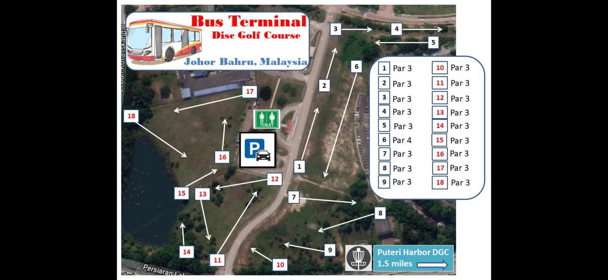 BT PT Disc Golf Course Nusajaya Malaysia UDisc Disc Golf Course