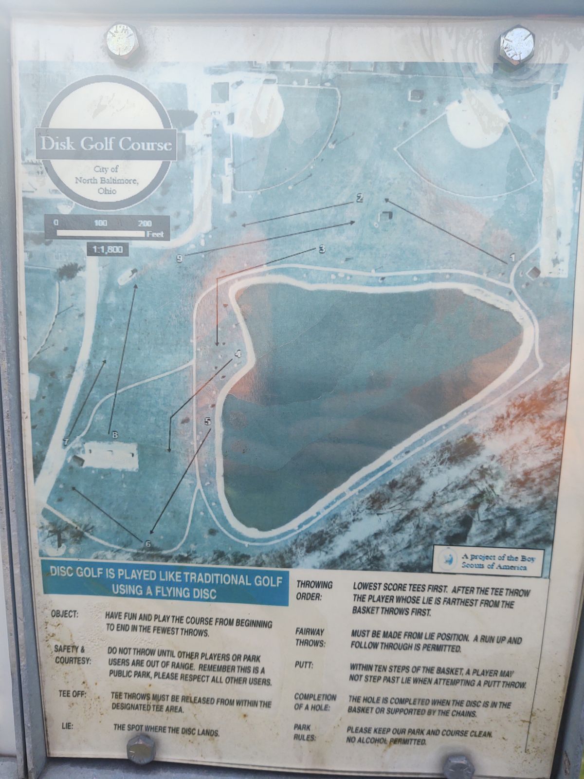 North Baltimore Village Park North Baltimore, OH UDisc Disc Golf