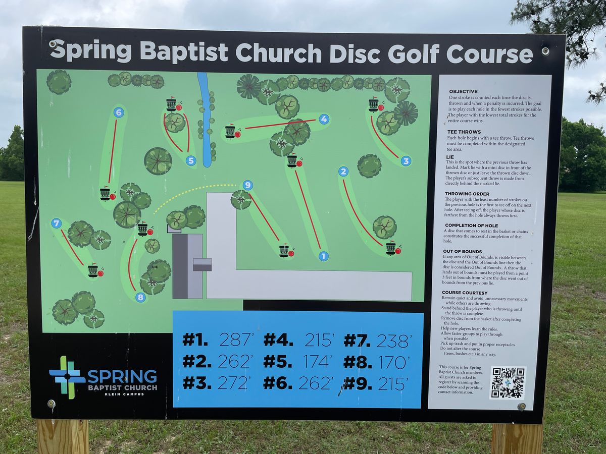 Spring Baptist Church Disc Golf Course - Spring, Texas | UDisc Disc ...