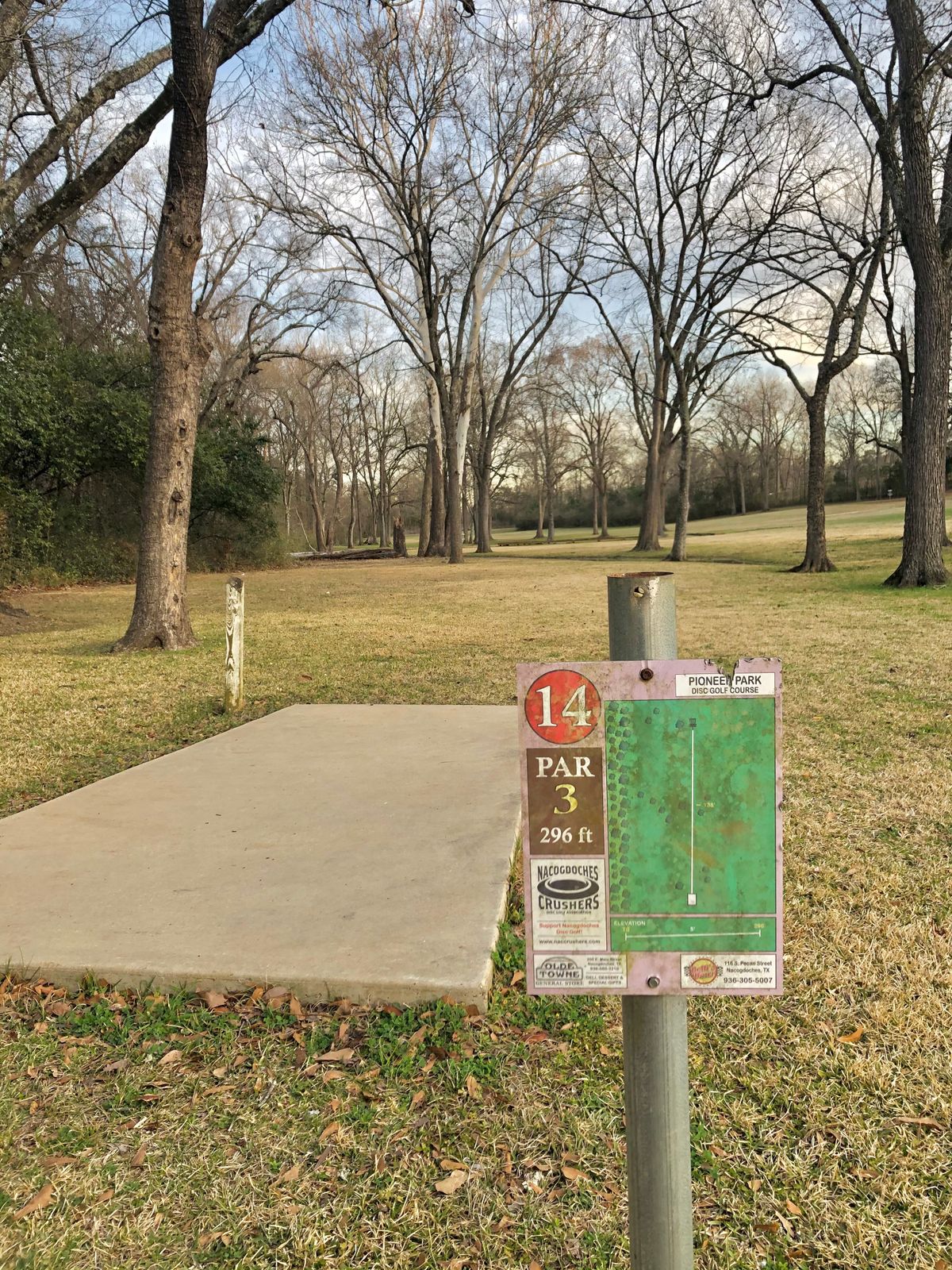 Pioneer Park Nacogdoches, TX UDisc Disc Golf Course Directory