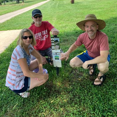 Sponsoring Jared Hilton Memorial course, hole #2, Atchley Park, Lebanon, MO