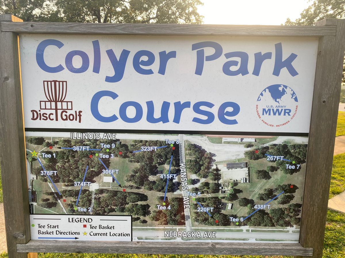 Colyer Park Fort Leonard Wood, MO UDisc Disc Golf Course Directory