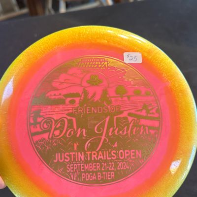 Lots of choices of these type of discs from our tournament in 2024. Drivers and putters.
