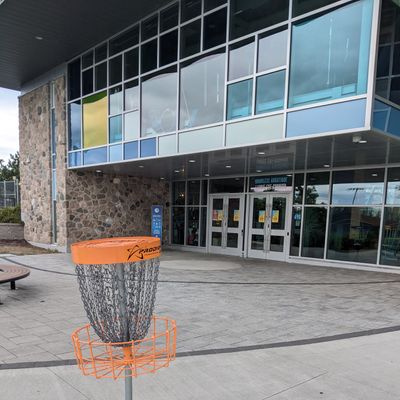Out the front of store