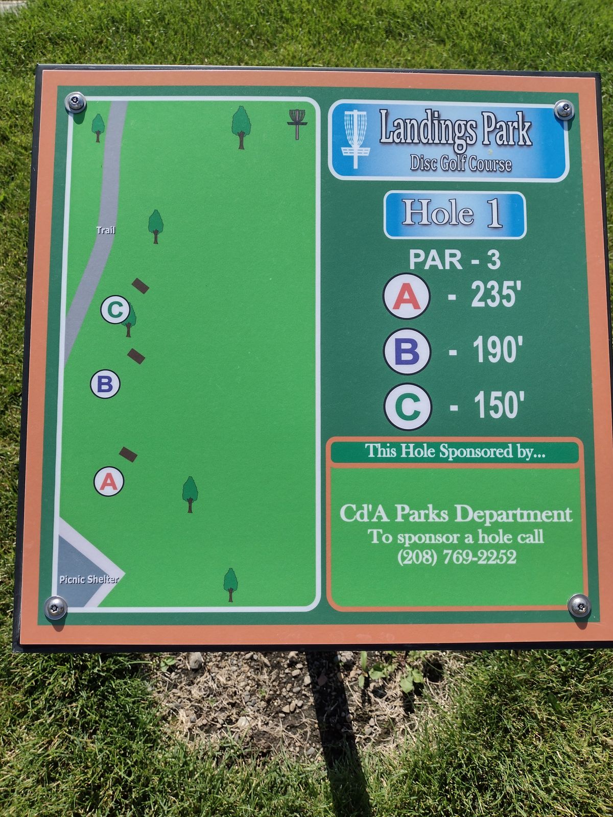 Landings Park Coeur d'Alene, ID UDisc Disc Golf Course Directory