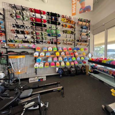 They’ve upgraded their disc golf section! Nice rack for the used discs now. Photo taken 7/16/23.