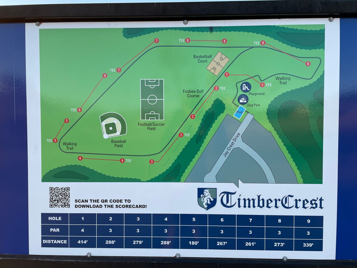 Timber Crest Park Edmond, OK UDisc Disc Golf Course Directory