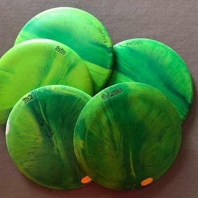 We’re always on the hunt for Vibram discs in the green swirl coloration.