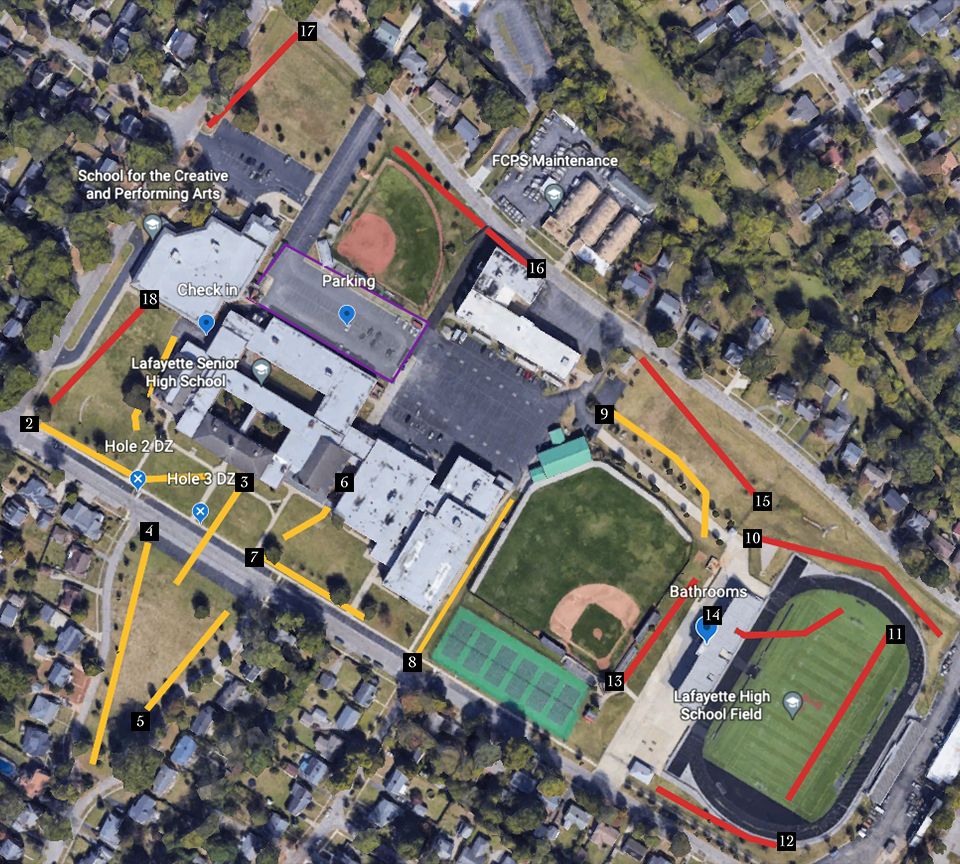 Lafayette High School Temp Tournament Lexington, KY UDisc Disc Golf