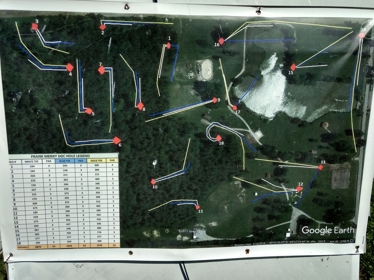 Frank Merry Park Disc Golf Course - Eaton, IN | UDisc Disc Golf Course