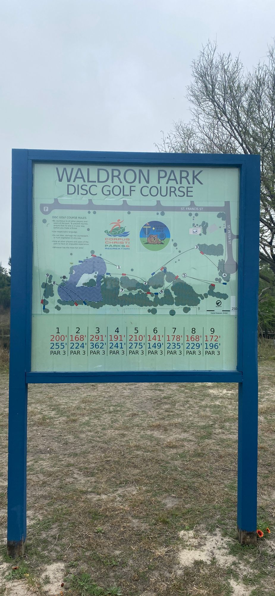 Waldron Park DGC Corpus Christi, TX UDisc Disc Golf Course Directory