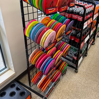 Solid selection for a gas station.