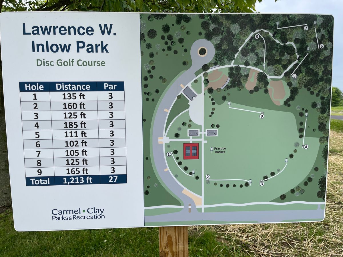 Lawrence W. Inlow Park DGC Carmel, IN UDisc Disc Golf Course Directory