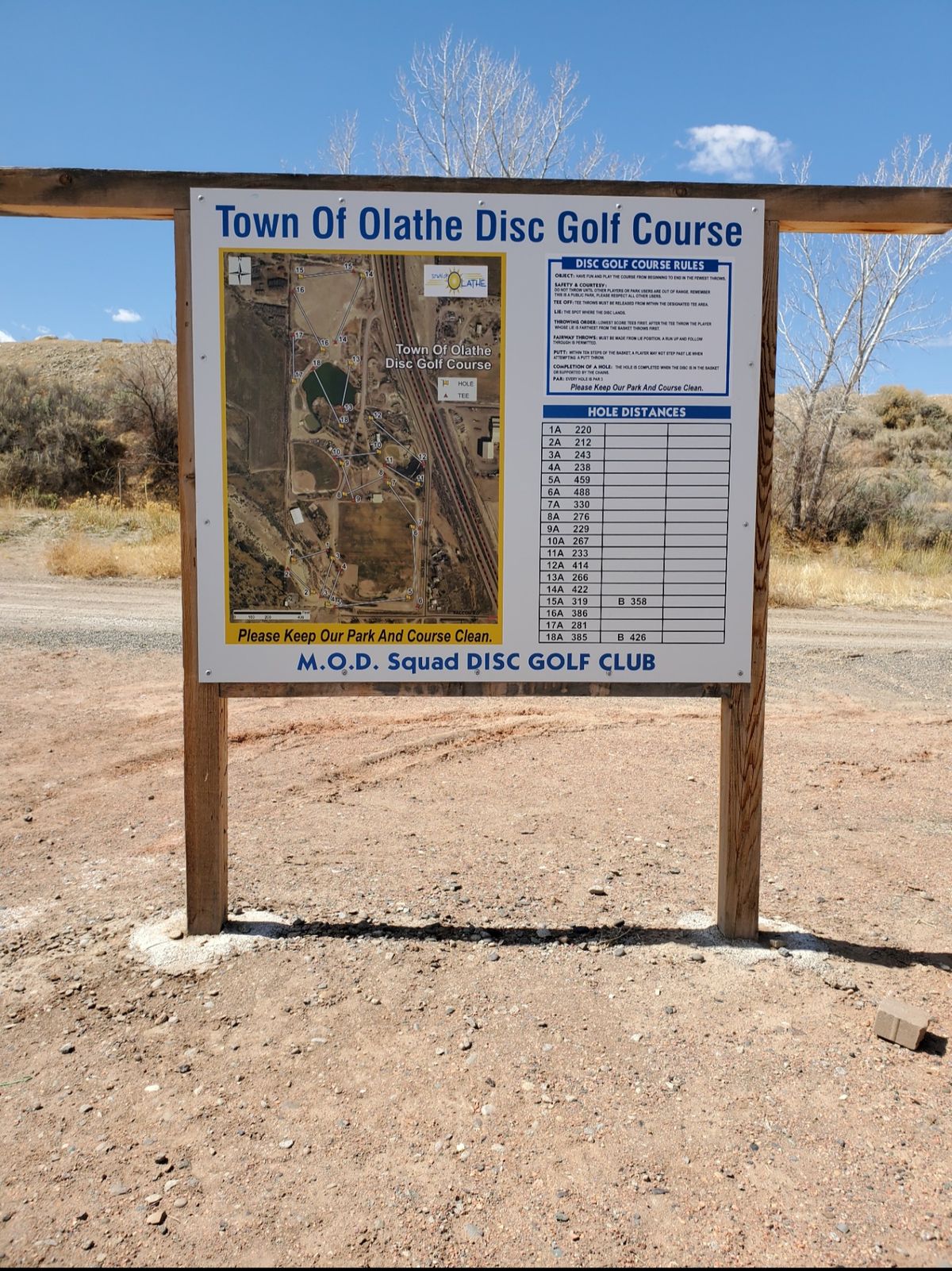 Olathe Olathe, CO UDisc Disc Golf Course Directory