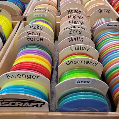 Discs are organized alphabetically.