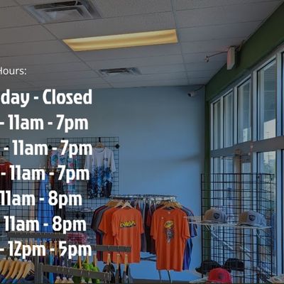 Hours Open & Closed