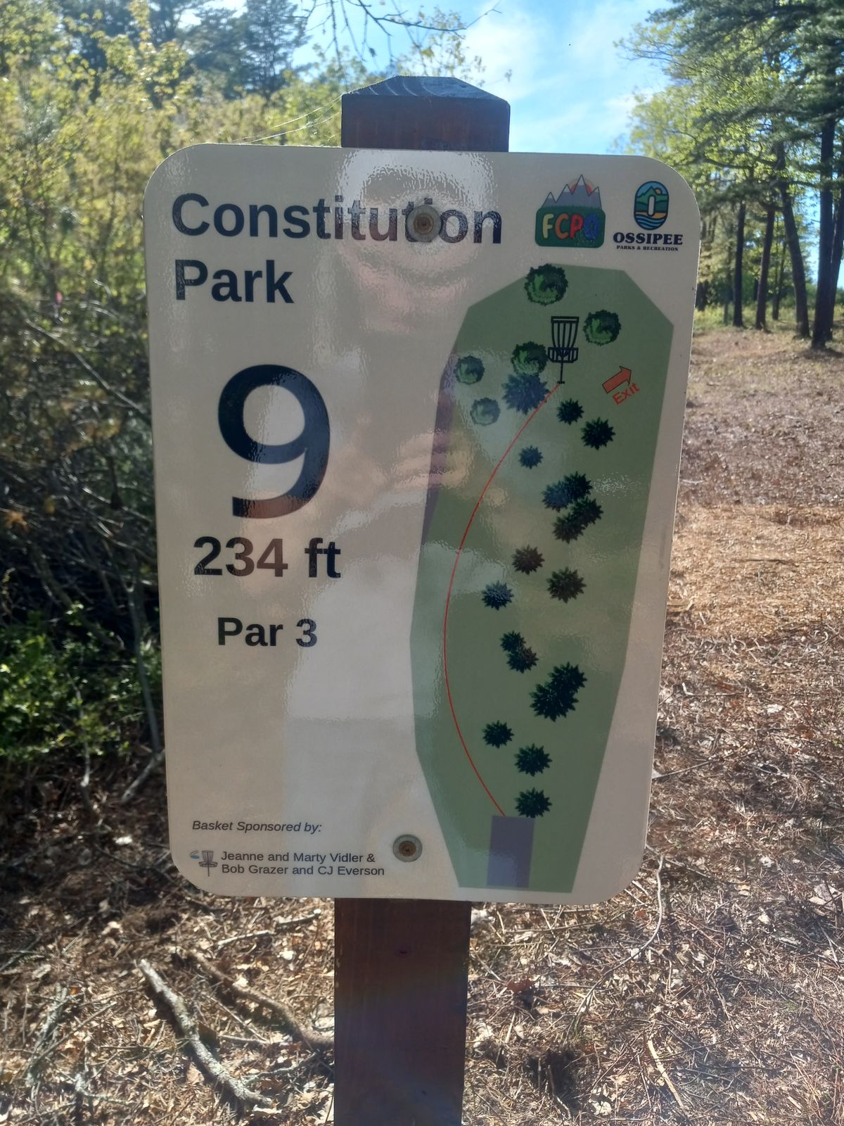 Constitution Park Ossipee, NH UDisc Disc Golf Course Directory UDisc