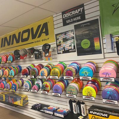 Great selection of discs and accessories.
