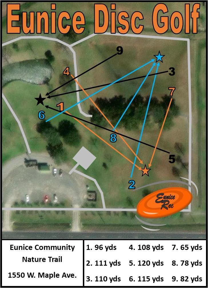 Eunice Walking Park Eunice, LA UDisc Disc Golf Course Directory