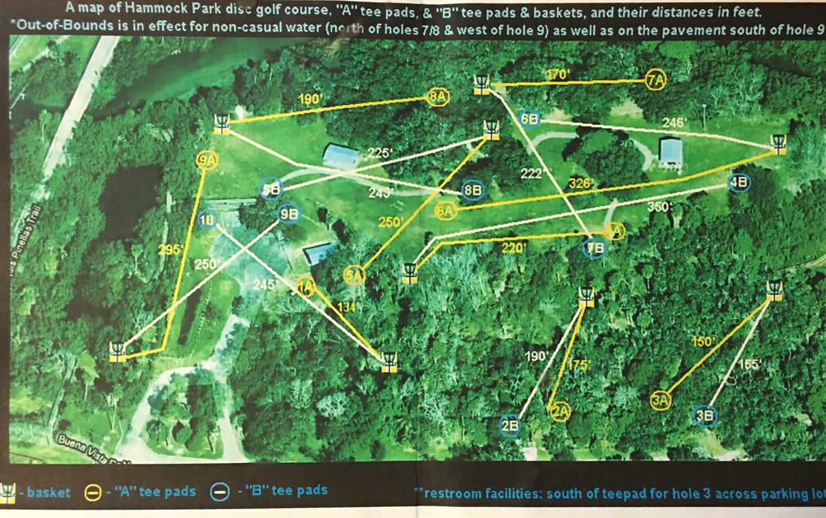 Hammock Park Dunedin, FL UDisc Disc Golf Course Directory