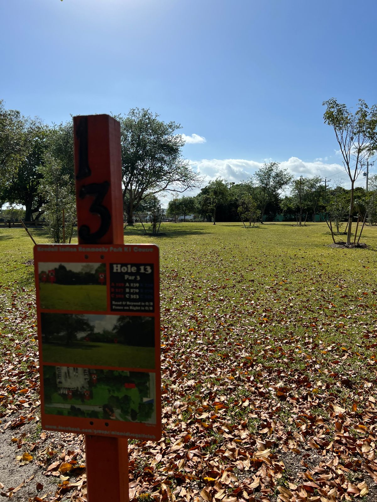 Kendall Indian Hammocks East (K1) Miami, FL UDisc Disc Golf Course