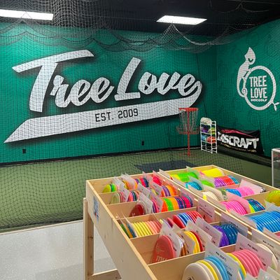 Fun putting green with discs to play with