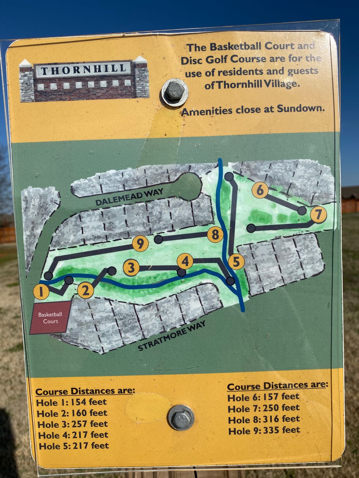 Thornhill Village Edmond, OK UDisc Disc Golf Course Directory