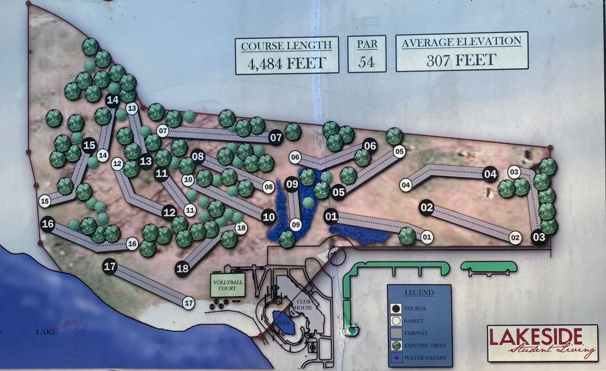 Lakeside Landing Starkville, MS UDisc Disc Golf Course Directory