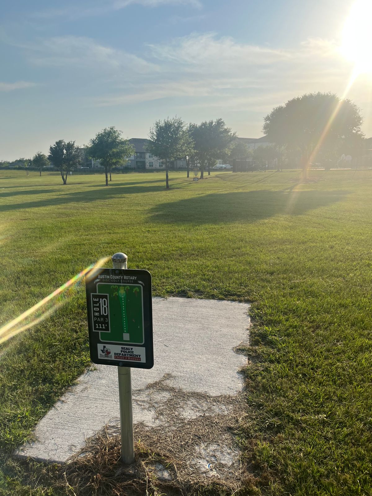 Austin County Rotary Club Disc Golf Course Sealy, TX UDisc Disc
