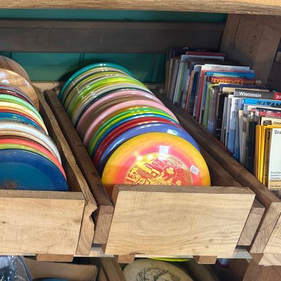 Our small shop of discs for you to choose from. We have some used ones for sale also in the mix!