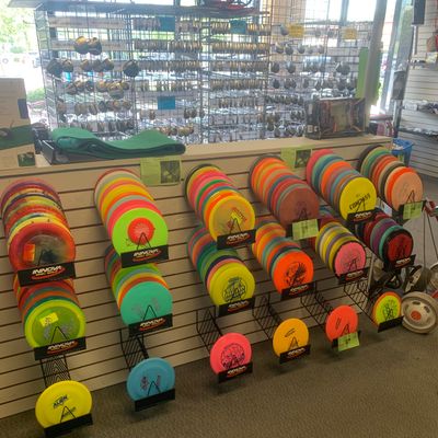 Here at Play It Again Sports, we buy and sell new and used Disc Golf!!